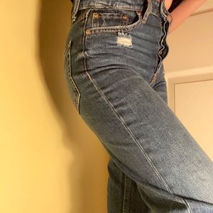 Wide leg jeans